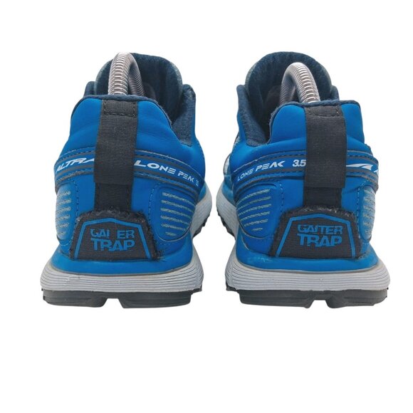 Altra Lone Peak 3.5 Trail Running Shoes Size 9.5 Blue Zero Drop Gaiter Trap - Picture 5 of 9